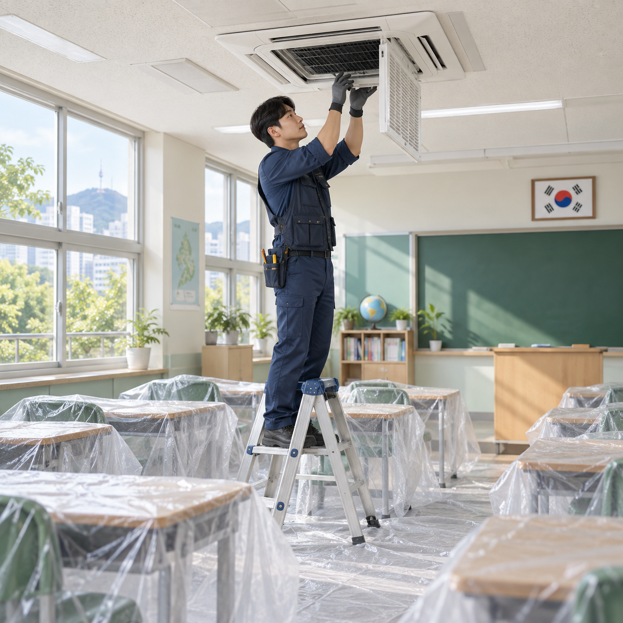 작업 공간 보양
